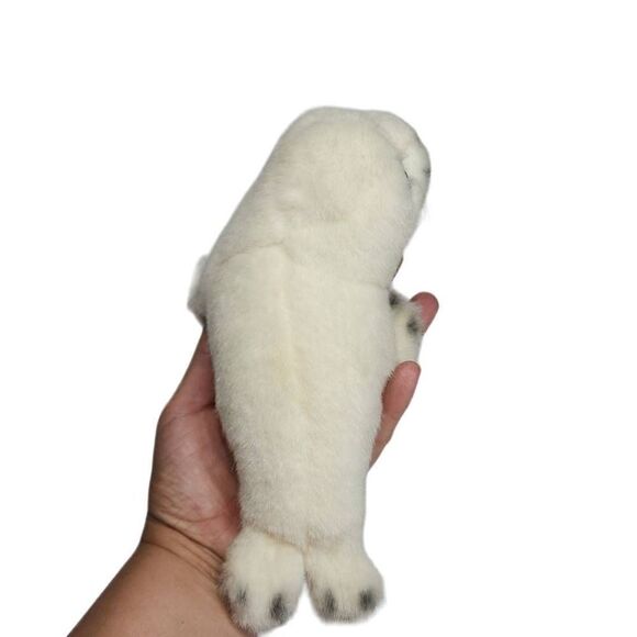 K And M International Inc. Kid's White Baby Seal Stuffed Animal Toy - Picture 3 of 14